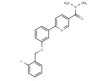 6-{3-[(2-fluorobenzyl)oxy]phenyl}-N,N-dimethylnicotinamide