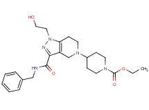 ethyl 4-[3-[(benzylamino)carbonyl]-1-(2-hydroxyethyl)-1,4,6,7-tetrahydro-5H-pyrazolo[4,3-c]pyridin-5-yl]-1-piperidinecarboxylate
