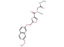 2-{[(7-methoxy-2-naphthyl)oxy]methyl}-N-methyl-N-[2-(methylamino)-2-oxoethyl]-1,3-oxazole-4-carboxamide