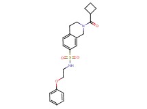 2-(cyclobutylcarbonyl)-N-(2-phenoxyethyl)-1,2,3,4-tetrahydroisoquinoline-7-sulfonamide