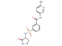 N-(6-methylpyridin-3-yl)-3-{[(2-oxopyrrolidin-3-yl)amino]sulfonyl}benzamide