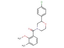 2-(4-chlorophenyl)-4-(2-methoxy-3-methylbenzoyl)morpholine