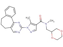 1-(6,7-dihydro-5H-benzo[6,7]cyclohepta[1,2-d]pyrimidin-2-yl)-N-(1,4-dioxan-2-ylmethyl)-N,5-dimethyl-1H-pyrazole-4-carboxamide