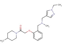1-(1-ethyl-1H-pyrazol-4-yl)-N-methyl-N-{2-[2-(4-methylpiperidin-1-yl)-2-oxoethoxy]benzyl}methanamine