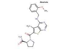1-({4-[(2-methoxybenzyl)amino]-5-methylthieno[2,3-d]pyrimidin-6-yl}carbonyl)-L-prolinamide