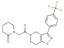 1-{2-oxo-2-[3-[4-(trifluoromethyl)phenyl]-6,7-dihydroisoxazolo[4,5-c]pyridin-5(4H)-yl]ethyl}-2-piperidinone