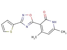 4,6-dimethyl-3-[3-(2-thienyl)-1,2,4-oxadiazol-5-yl]-2(1H)-pyridinone