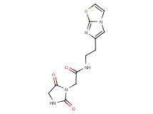 2-(2,5-dioxoimidazolidin-1-yl)-N-(2-imidazo[2,1-b][1,3]thiazol-6-ylethyl)acetamide