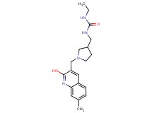 N-ethyl-N'-({1-[(2-hydroxy-7-methylquinolin-3-yl)methyl]pyrrolidin-3-yl}methyl)urea