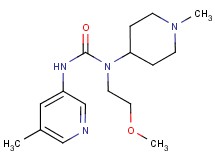 N-(2-methoxyethyl)-N-(1-methylpiperidin-4-yl)-N'-(5-methylpyridin-3-yl)urea