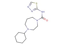 4-cyclohexyl-N-1,3,4-thiadiazol-2-yl-1,4-diazepane-1-carboxamide