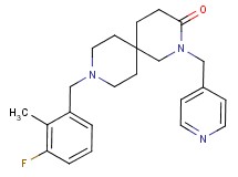 9-(3-fluoro-2-methylbenzyl)-2-(pyridin-4-ylmethyl)-2,9-diazaspiro[5.5]undecan-3-one