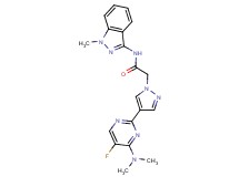2-{4-[4-(dimethylamino)-5-fluoropyrimidin-2-yl]-1H-pyrazol-1-yl}-N-(1-methyl-1H-indazol-3-yl)acetamide