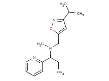 N-[(3-isopropylisoxazol-5-yl)methyl]-N-methyl-1-pyridin-2-ylpropan-1-amine