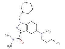 5-[butyl(methyl)amino]-1-(cyclohexylmethyl)-N,N-dimethyl-4,5,6,7-tetrahydro-1H-indazole-3-carboxamide