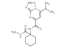 7-isopropyl-N-{1-[(methylamino)carbonyl]cyclohexyl}[1,2,4]triazolo[1,5-a]pyrimidine-5-carboxamide