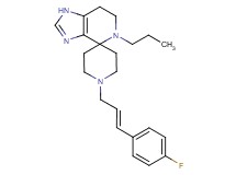 1'-[(2E)-3-(4-fluorophenyl)prop-2-en-1-yl]-5-propyl-1,5,6,7-tetrahydrospiro[imidazo[4,5-c]pyridine-4,4'-piperidine]