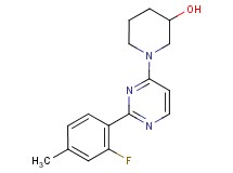 1-[2-(2-fluoro-4-methylphenyl)pyrimidin-4-yl]piperidin-3-ol