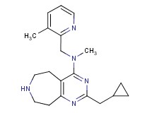 2-(cyclopropylmethyl)-N-methyl-N-[(3-methylpyridin-2-yl)methyl]-6,7,8,9-tetrahydro-5H-pyrimido[4,5-d]azepin-4-amine
