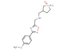 1-(1,1-dioxidotetrahydro-3-thienyl)-N-{[3-(4-methoxyphenyl)-1,2,4-oxadiazol-5-yl]methyl}methanamine