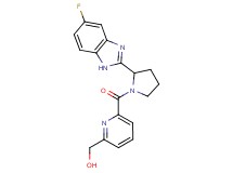 (6-{[2-(5-fluoro-1H-benzimidazol-2-yl)-1-pyrrolidinyl]carbonyl}-2-pyridinyl)methanol