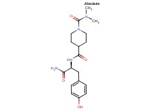 N~4~-[(1S)-2-amino-1-(4-hydroxybenzyl)-2-oxoethyl]-N~1~,N~1~-dimethylpiperidine-1,4-dicarboxamide