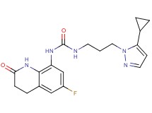 N-[3-(5-cyclopropyl-1H-pyrazol-1-yl)propyl]-N'-(6-fluoro-2-oxo-1,2,3,4-tetrahydroquinolin-8-yl)urea