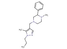 1-methyl-4-[(5-methyl-1-propyl-1H-pyrazol-4-yl)methyl]-2-phenylpiperazine