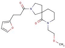 2-[3-(2-furyl)propanoyl]-7-(2-methoxyethyl)-2,7-diazaspiro[4.5]decan-6-one