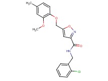 N-(2-chlorobenzyl)-5-[(2-methoxy-4-methylphenoxy)methyl]-3-isoxazolecarboxamide