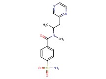 4-(aminosulfonyl)-N-methyl-N-(1-methyl-2-pyrazin-2-ylethyl)benzamide
