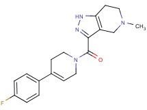 3-{[4-(4-fluorophenyl)-3,6-dihydropyridin-1(2H)-yl]carbonyl}-5-methyl-4,5,6,7-tetrahydro-1H-pyrazolo[4,3-c]pyridine