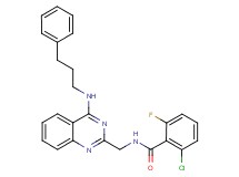 2-chloro-6-fluoro-N-({4-[(3-phenylpropyl)amino]-2-quinazolinyl}methyl)benzamide