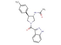 N-[(3S*,4R*)-1-(1H-indazol-3-ylcarbonyl)-4-(4-methylphenyl)-3-pyrrolidinyl]acetamide