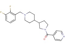 4-({3-[1-(2,3-difluorobenzyl)-4-piperidinyl]-1-pyrrolidinyl}carbonyl)pyridine