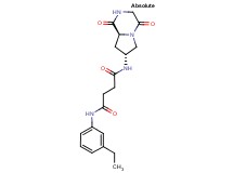 N-[(7R,8aS)-1,4-dioxooctahydropyrrolo[1,2-a]pyrazin-7-yl]-N'-(3-ethylphenyl)succinamide