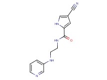 4-cyano-N-[2-(pyridin-3-ylamino)ethyl]-1H-pyrrole-2-carboxamide