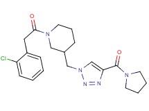 1-[(2-chlorophenyl)acetyl]-3-{[4-(1-pyrrolidinylcarbonyl)-1H-1,2,3-triazol-1-yl]methyl}piperidine