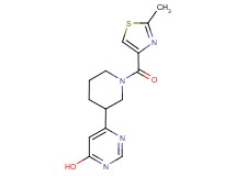 6-{1-[(2-methyl-1,3-thiazol-4-yl)carbonyl]piperidin-3-yl}pyrimidin-4-ol