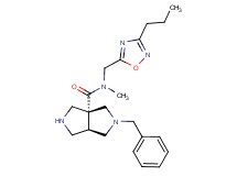 rel-(3aR,6aR)-2-benzyl-N-methyl-N-[(3-propyl-1,2,4-oxadiazol-5-yl)methyl]hexahydropyrrolo[3,4-c]pyrrole-3a(1H)-carboxamide dihydrochloride