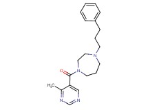 1-[(4-methyl-5-pyrimidinyl)carbonyl]-4-(3-phenylpropyl)-1,4-diazepane