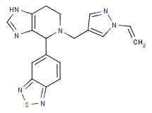 5-{5-[(1-vinyl-1H-pyrazol-4-yl)methyl]-4,5,6,7-tetrahydro-1H-imidazo[4,5-c]pyridin-4-yl}-2,1,3-benzothiadiazole