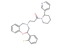 2-(2-fluorophenyl)-4-{3-oxo-3-[2-(3-pyridinyl)-1-piperidinyl]propyl}-2,3,4,5-tetrahydro-1,4-benzoxazepine