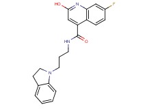 N-[3-(2,3-dihydro-1H-indol-1-yl)propyl]-7-fluoro-2-hydroxy-4-quinolinecarboxamide