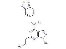 N-(2,1,3-benzothiadiazol-5-ylmethyl)-N,1-dimethyl-6-propyl-1H-pyrazolo[3,4-d]pyrimidin-4-amine