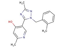 2-methyl-5-[3-methyl-1-(2-methylbenzyl)-1H-1,2,4-triazol-5-yl]-4-pyridinol