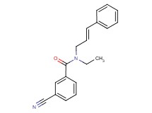 3-cyano-N-ethyl-N-[(2E)-3-phenylprop-2-en-1-yl]benzamide