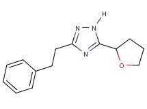 3-(2-phenylethyl)-5-(tetrahydrofuran-2-yl)-1H-1,2,4-triazole