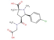 (2S*,4S*,5R*)-4-{[(carboxymethyl)(methyl)amino]carbonyl}-5-(4-chlorophenyl)-1,2-dimethylpyrrolidine-2-carboxylic acid