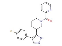 2-({3-[4-(4-fluorophenyl)-1H-pyrazol-5-yl]piperidin-1-yl}carbonyl)pyridine